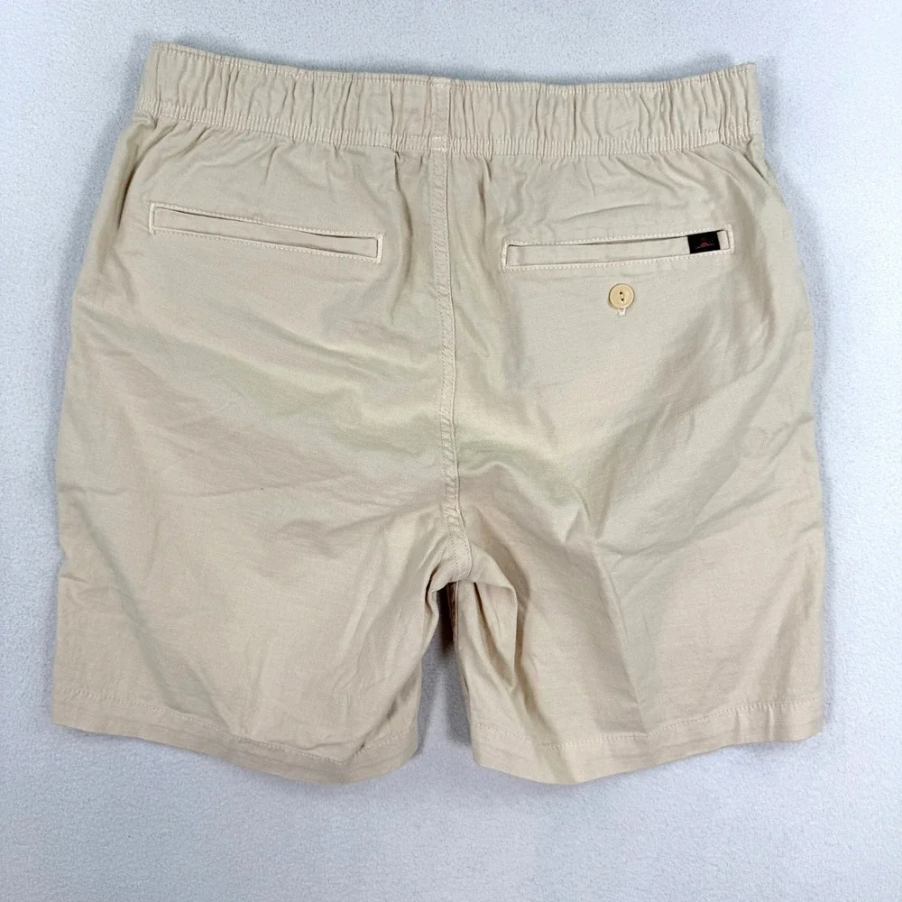 Faherty Mens Essential Drawstring Shorts 'Stone' / Size M / NEW